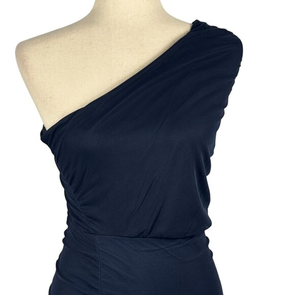 NWT LOVE X DESIGN One-Shoulder Mesh Body Con Dress Size Medium - Picture 15 of 16